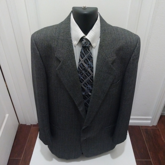 Charcoal Grey Wool Blazer Outfit16 34/35